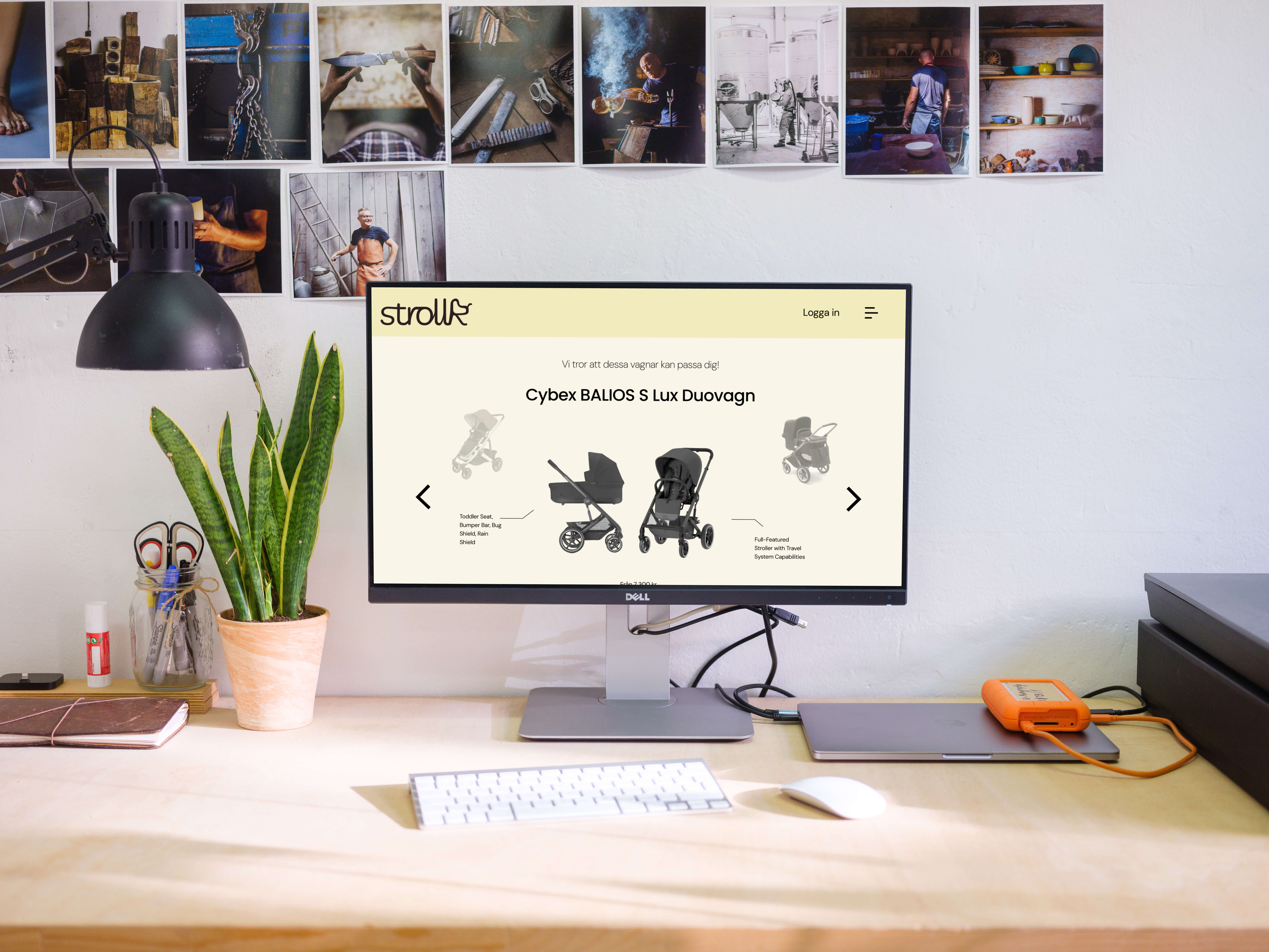 StrollR desktop mockup