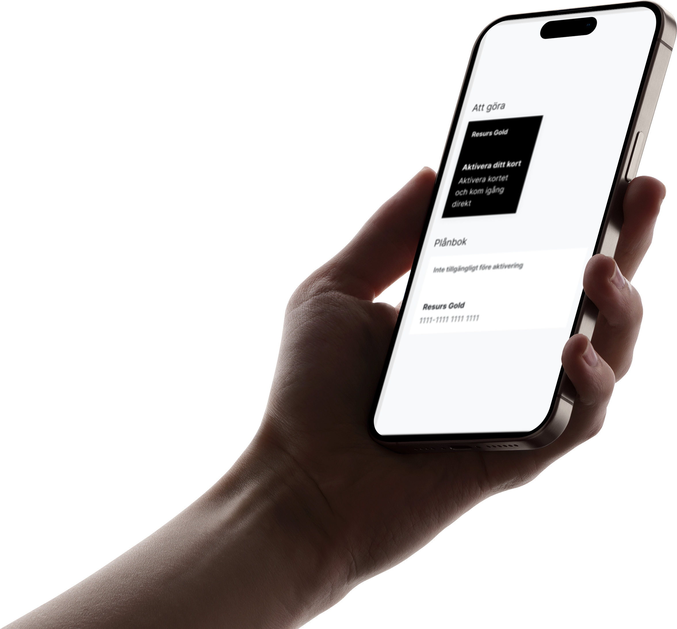 Lo-fi wireframe — card activation screen
